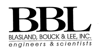 BBL BLASLAND, BOUCK & LEE, INC. ENGINEERS & SCIENTISTS