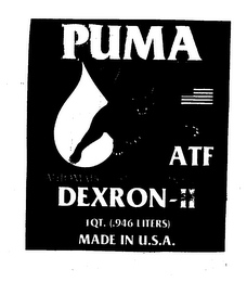 PUMA ATF AUTOMATIC TRANSMISSION FLUID DEXRIB-II 1QT. (.946 LITERS) MADE IN U.S.A.