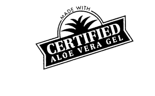 MADE WITH CERTIFIED ALOE VERA GEL