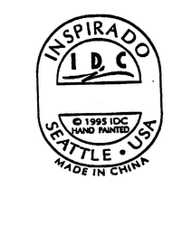 INSPIRADO IDC 1995 IDC HAND PAINTED SEATTLE USA MADE IN CHINA