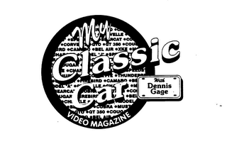 MY CLASSIC CAR VIDEO MAGAZINE