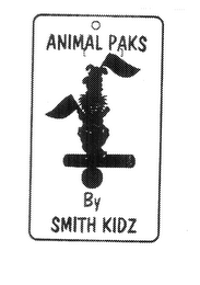 ANIMAL PAKS BY SMITH KIDZ WE ARE BACKPACKS FUN TIME