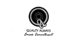 QA QUALITY ALWAYS EMCO'S COMMITMENT