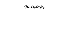 THE RIGHT FLY