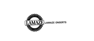 LAMAZE INSTITUTE FOR FAMILY EDUCATION LAMAZE ONSERTS