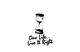 ONE LIFE LIVE IT RIGHT