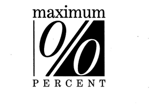 MAXIMUM % PERCENT