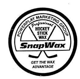 SNAPWAX PROFESSIONAL HOCKEY STICK WAX GET THE WAX ADVANTAGE POWERPLAY MARKETING GROUP