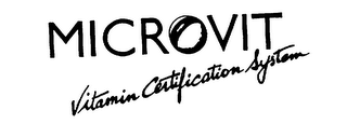 MICROVIT VITAMIN CERTIFICATION SYSTEM