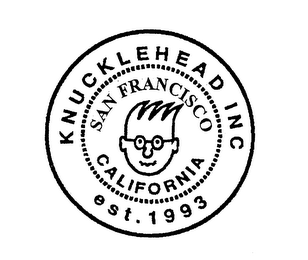 KNUCKLEHEAD INC SAN FRANCISCO CALIFORNIA EST. 1993