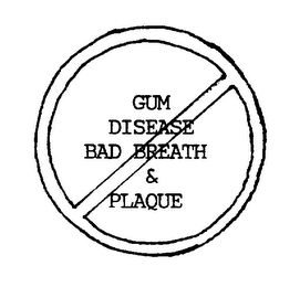 GUM DISEASE BAD BREATH & PLAQUE
