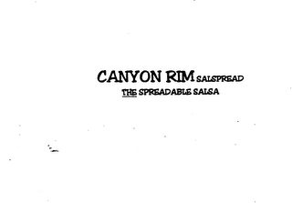 CANYON RIM SALSPREAD THE SPREADABLE SALSA