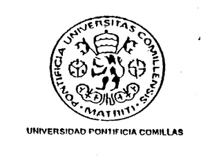 UNIVERSIDAD PONTIFICIA COMILLAS PONTIFICIA UNIVERSITAS COMILLENSIS MATRITI