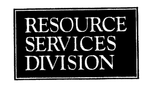 RESOURCE SERVICES DIVISION