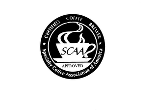 CERTIFIED COFFEE BREWER APPROVED SPECIALTY COFFEE ASSOCIATION OF AMERICA