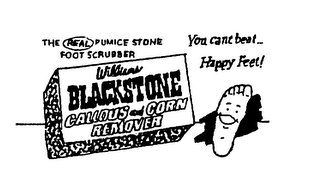 THE REAL PUMICE STONE FOOT SCRUBBER WILLIAMS BLACKSTONE CALLOUS AND CORN REMOVER YOU CANT BEAT ... HAPPY FEET!