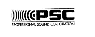 PSC PROFESSIONAL SOUND CORPORATION