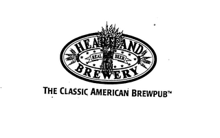 HEARTLAND BREWERY REAL BEER THE CLASSIC AMERICAN BREWPUB