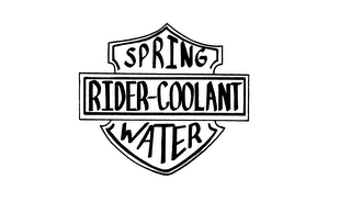 RIDER-COOLANT SPRING WATER