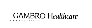 GAMBRO HEALTHCARE