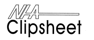 NHA CLIPSHEET