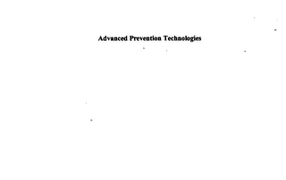 ADVANCED PREVENTION TECHNOLOGIES