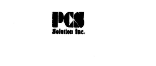 PCS SOLUTION INC.