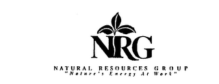 NRG NATURAL RESOURCES GROUP "NATURE'S ENERGY AT WORK"