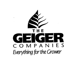 THE GEIGER COMPANIES EVERYTHING FOR THE GROWER