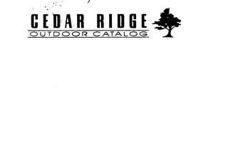 CEDAR RIDGE OUTDOOR CATALOG