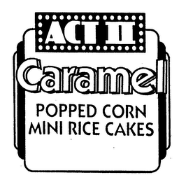 ACT II CARAMEL POPPED CORN MINI RICE CAKES