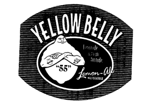 YELLOW BELLY LEMONADE WITH AN ATTITUDE.LEMON-ALE MALT BEVERAGE LEMON ALE "55"