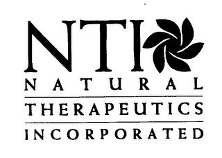 NTI NATURAL THERAPEUTICS INCORPORATED