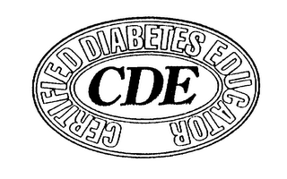 CDE CERTIFIED DIABETES EDUCATOR