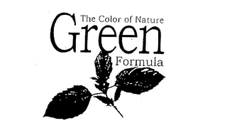 THE COLOR OF NATURE GREEN FORMULA