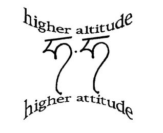 HIGHER ALTITUDE HIGHER ATTITUDE