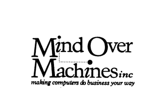 MIND OVER MACHINES INC MAKING COMPUTERS DO BUSINESS YOUR WAY