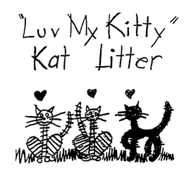 "LUV MY KITTY" KAT LITTER