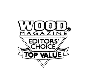 WOOD MAGAZINE EDITORS' CHOICE TOP VALUE
