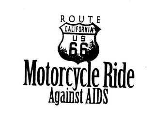 ROUTE CALIFORNIA US 66 MOTORCYCLE RIDE AGAINST AIDS