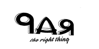 RAP THE RIGHT THING