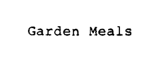 GARDEN MEALS