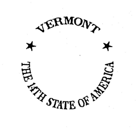 VERMONT THE 14TH STATE OF AMERICA