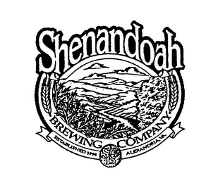 SHENANDOAH BREWING COMPANY SCB ESTABLISHED 1994 ALEXANDRIA, VA