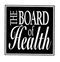 THE BOARD OF HEALTH