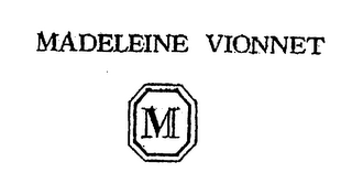 M MADELEINE VIONNET