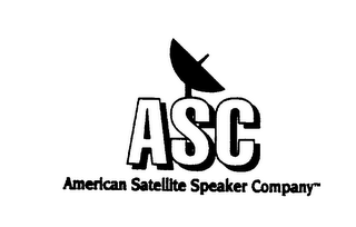 ASC AMERICAN SATELLITE SPEAKER COMPANY