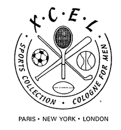 XCEL SPORTS COLLECTION COLOGNE FOR MEN PARIS NEW YORK LONDON