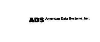 ADS AMERICAN DATA SYSTEMS, INC.
