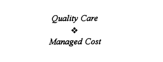 QUALITY CARE MANAGED COST